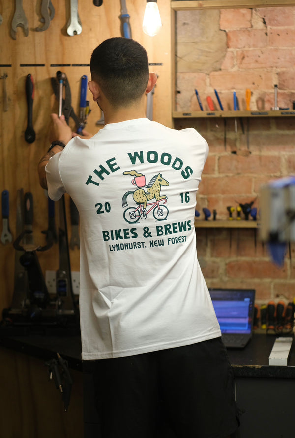 The Woods Bikes and Brews Short Sleeve T-shirt