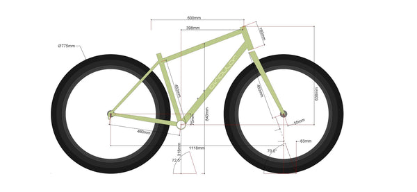 Singular Gryphon Mk3 Frameset - Khaki