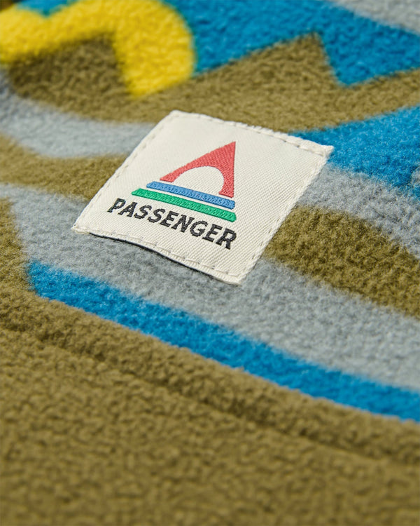 Passenger Set Off Recycled Polar 1/4 Zip Fleece