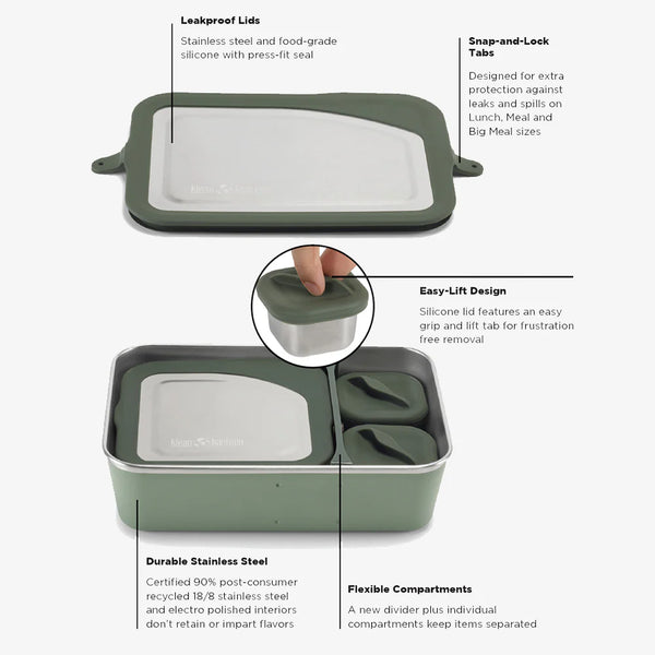 Klean Kanteen Rise Meal Box (With divider) - 1005ml