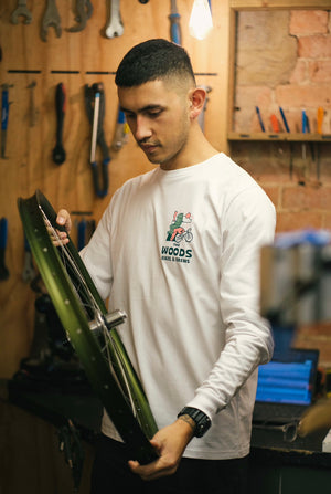 The Woods Bikes and Brews Long Sleeve T-shirt