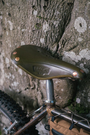 Brooks x The Woods Cyclery B17 Special Saddle - Moss Green