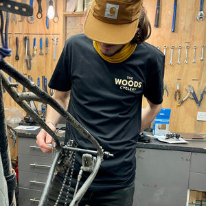 The Woods Cyclery Logo T-Shirt - Black