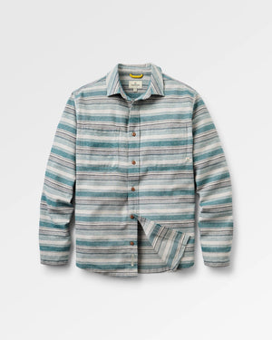 Passenger Backcountry Stripe Light Shirt - Grey Marl/Mediterranean Stripe
