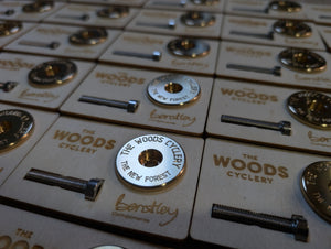 Bentley Components x The Woods Cyclery Brass Top Cap
