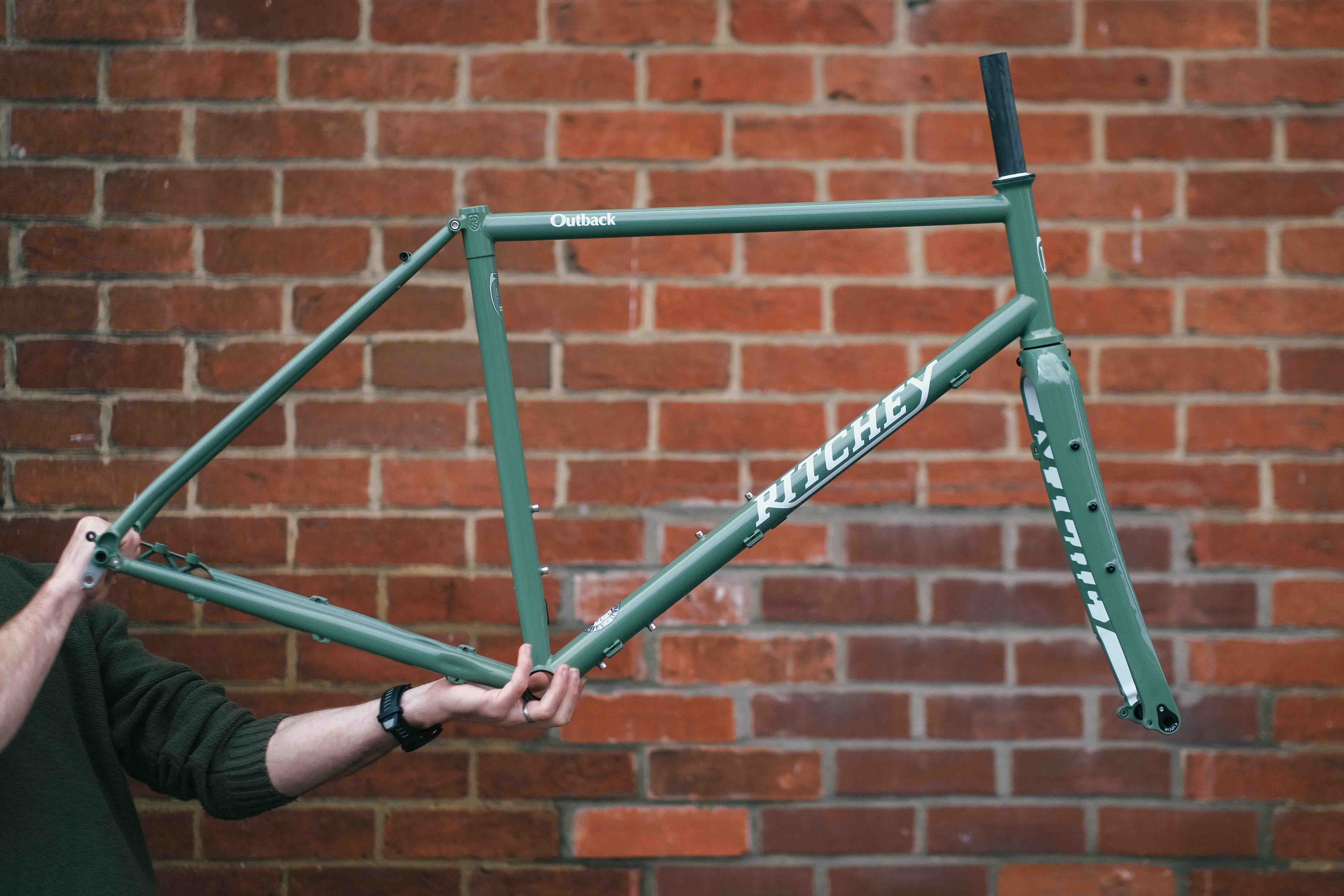 Ritchey Outback Frameset Winter Sage – The Woods Cyclery