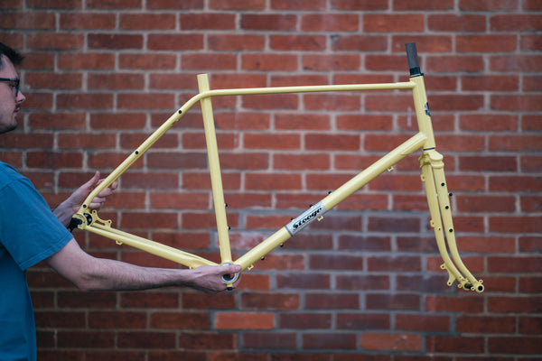 Stooge x The Woods Cyclery Ltd Ed. Rambler Frameset - Pale Yellow