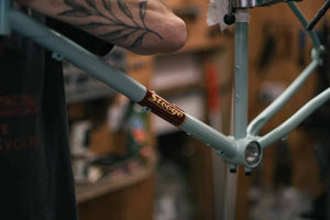 Stooge x The Woods Cyclery Ltd Ed. Rambler Frameset - Blue Maroon