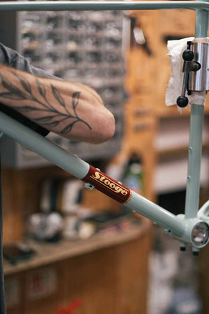 Stooge x The Woods Cyclery Ltd Ed. Rambler Frameset - Blue Maroon