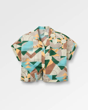 Passenger Arden Linen Short Sleeve Shirt - Sun Patch Simply Taupe
