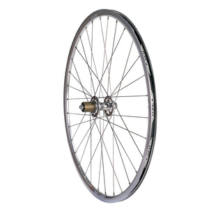 Halo Retro Road Rear Wheel - Polished Silver