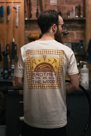 Brother X The Woods Cyclery 'In The Wild' T-Shirt - Cream