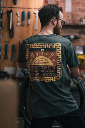 Brother X The Woods Cyclery 'In The Wild' T-Shirt - Green