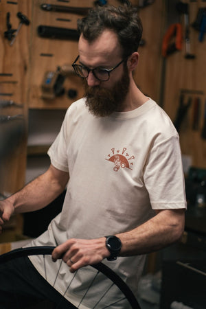Brother X The Woods Cyclery 'In The Wild' T-Shirt - Cream