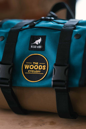 Wizard Works X The Woods Cyclery Badjelly Bar and Saddle Bag - Tan / Teal