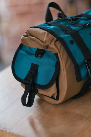 Wizard Works X The Woods Cyclery Badjelly Bar and Saddle Bag - Tan / Teal