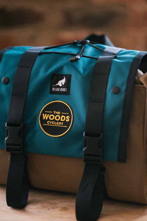 Wizard Works X The Woods Cyclery Badjelly Bar and Saddle Bag - Tan / Teal