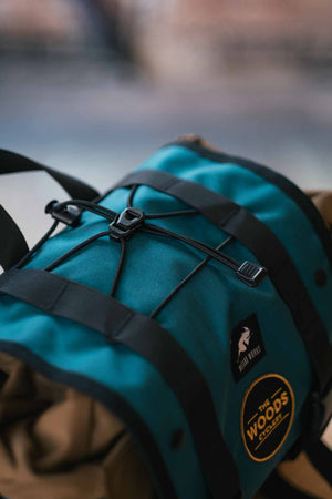 Wizard Works X The Woods Cyclery Badjelly Bar and Saddle Bag - Tan / Teal
