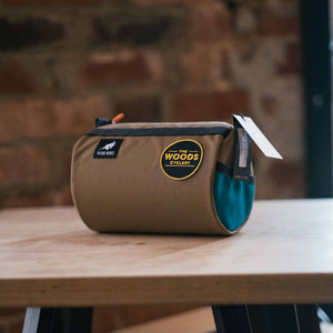 Wizard Works X The Woods Cyclery Lil Presto Barrel Bag - Tan / Teal