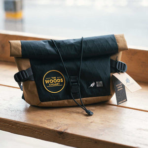 Wizard Works X The Woods Cyclery Snagla Hip Pack / Bar Bag - Black/Coyote
