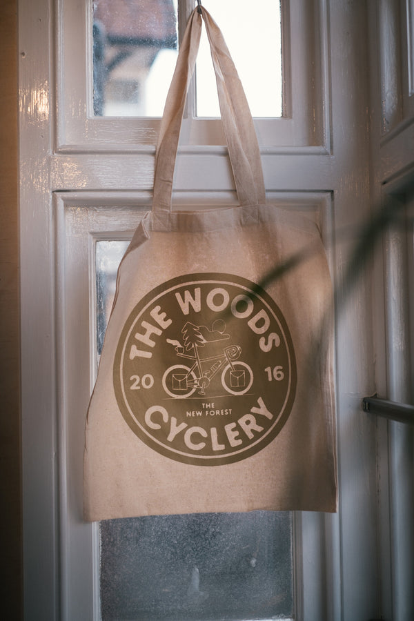 The Woods Cyclery Tote bag