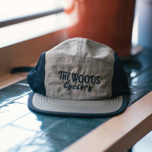 The Woods Cyclery Embroidered Running Cap - Olive Green