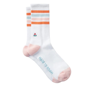 Passenger Classic Midweight Crew Socks - White