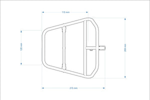 Allygn Diamond Front Rack - Black
