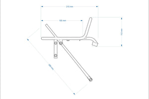 Allygn Diamond Front Rack - Black