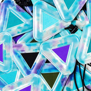 Blue Lug Triangle Reflector - Sherbet