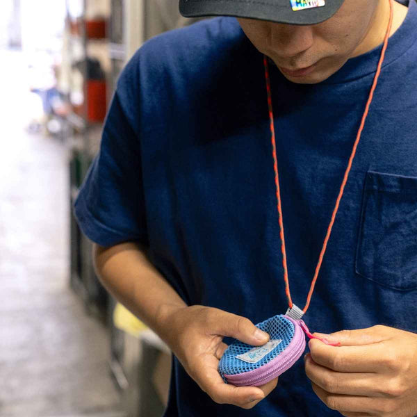 Blue Lug Coin Pouch