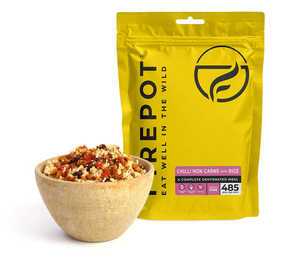 Firepot Food - Chilli Non Carne and Rice
