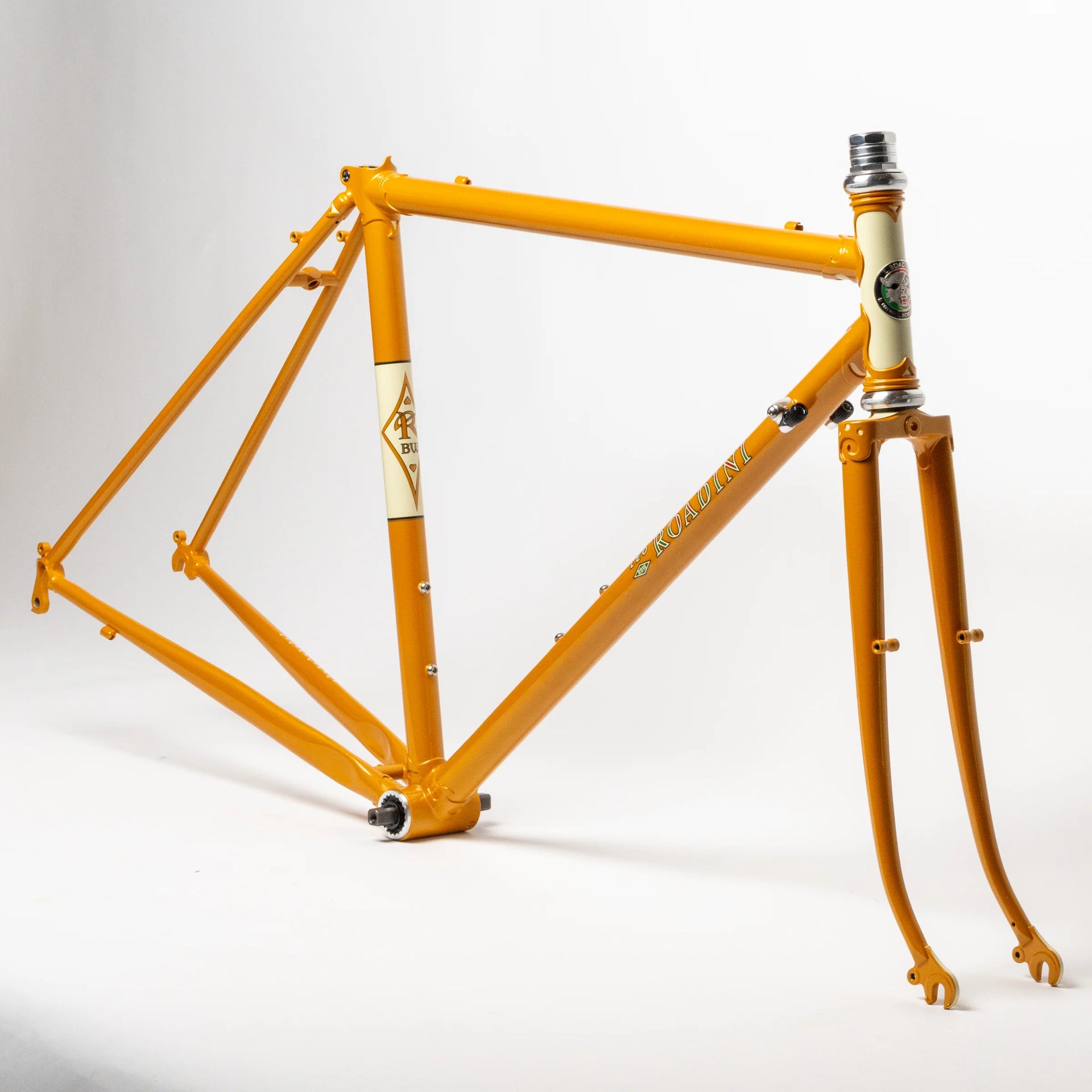 Rivendell Lugged Roadini Frameset - Dark Gold – The Woods Cyclery
