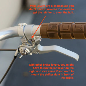 Rivendell - ThumbShifter Mount handlebar clamp for Silver shifters