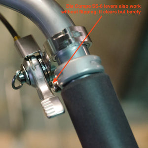 Rivendell - ThumbShifter Mount handlebar clamp for Silver shifters