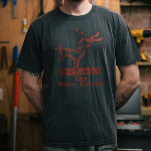 The Woods Cyclery "Give The Mule What He Wants" T-shirt - Black